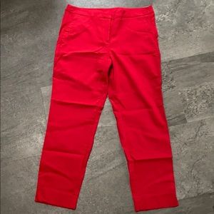 Red Lane Bryant cropped dress pant with stretch!!